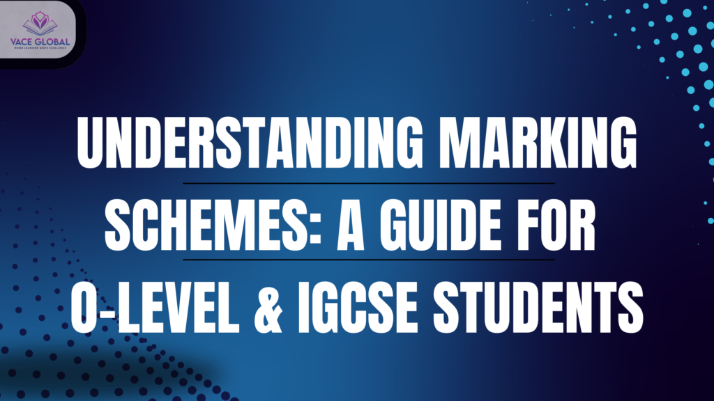 Understanding Marking schemes