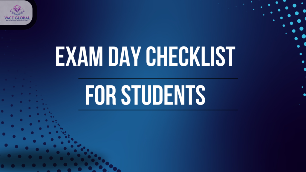 exam day checklist