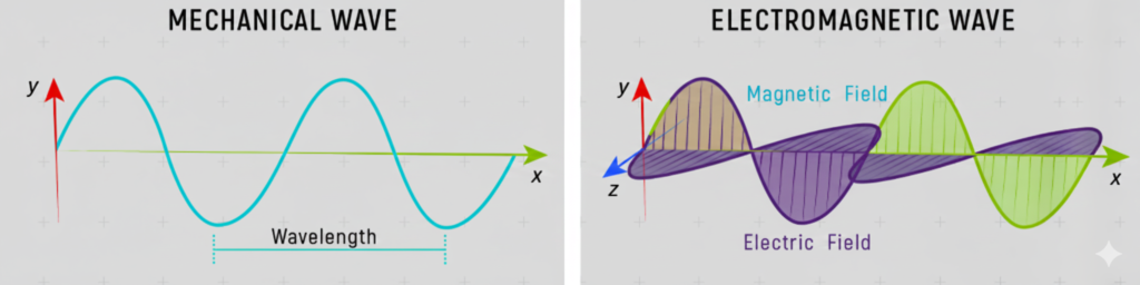 Mechanical and Electromagnetic waves