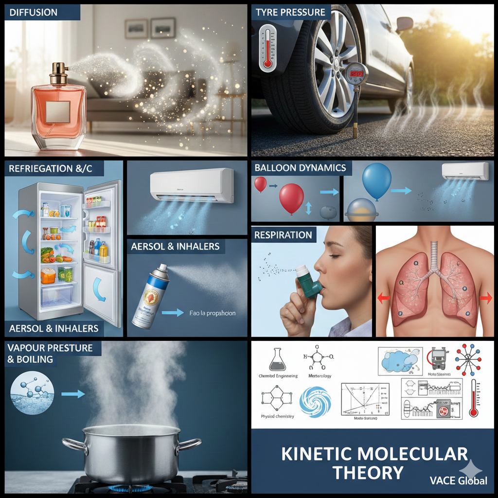 Real-life applications of kinetic molecular theory
