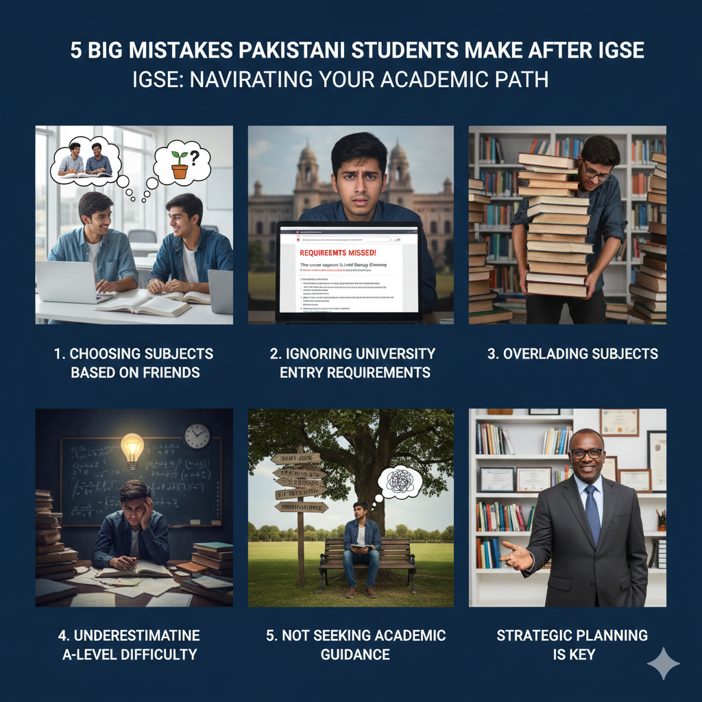 5 mistakes after IGCSE in Pakistan.