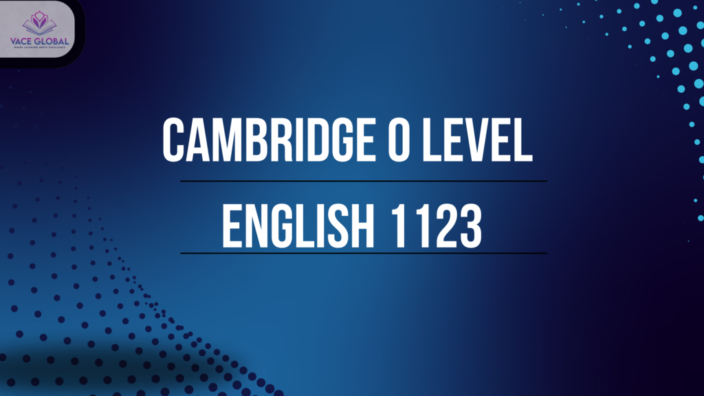 Master Cambridge O Level English 1123